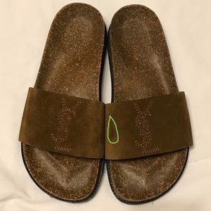 YSL Brown Suede Slides - 8 / 38